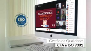 Read more about the article Certificado ISO 9001:2015 do CFA é renovado