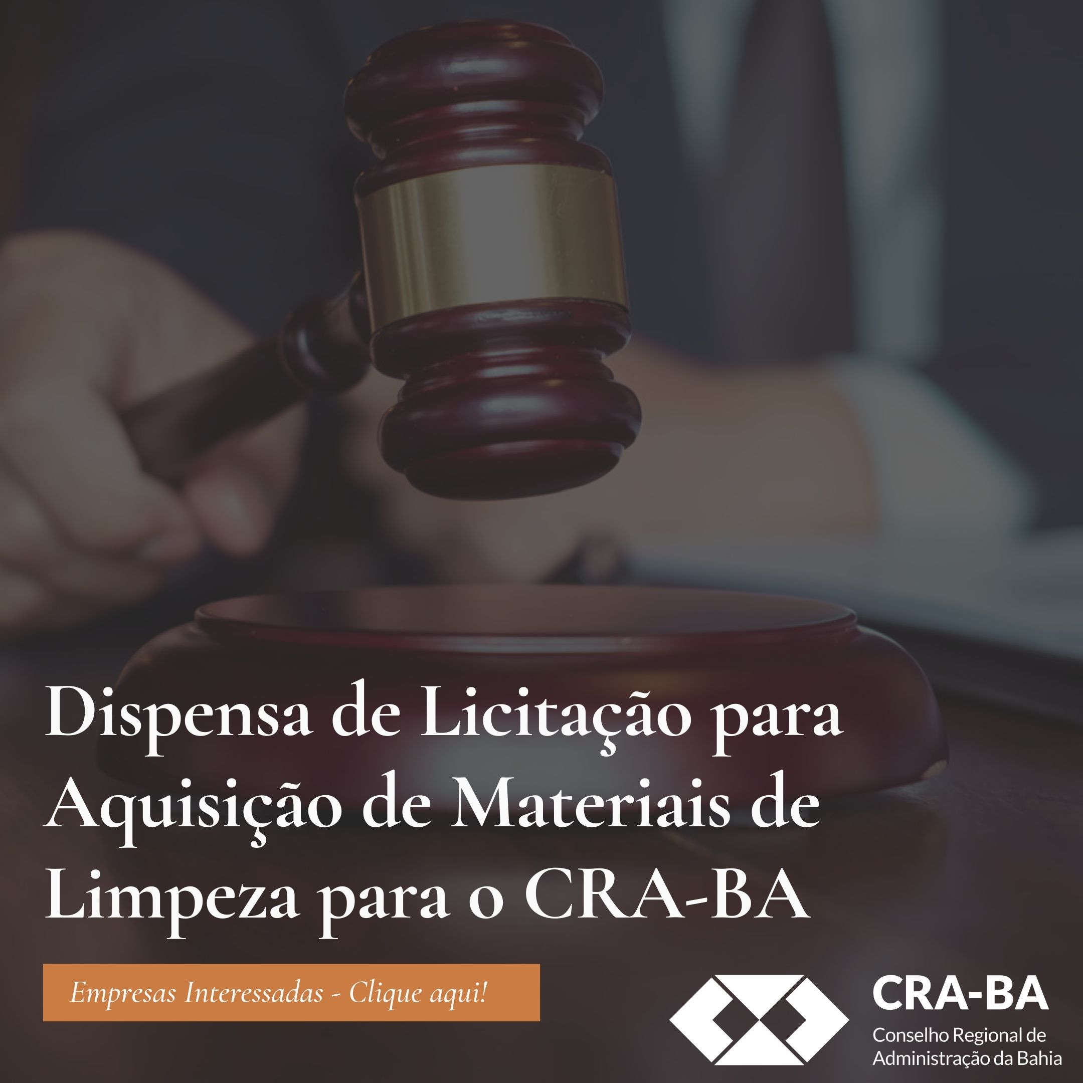 Leia mais sobre o artigo Dispensa de Licitação para aquisição de materiais de limpeza para o CRA-BA