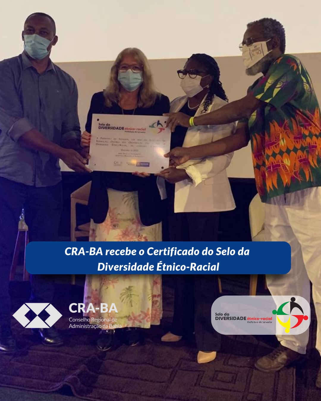 No momento você está vendo CRA-BA recebe o Certificado do Selo da Diversidade Étnico-Racial, na Categoria Compromisso.